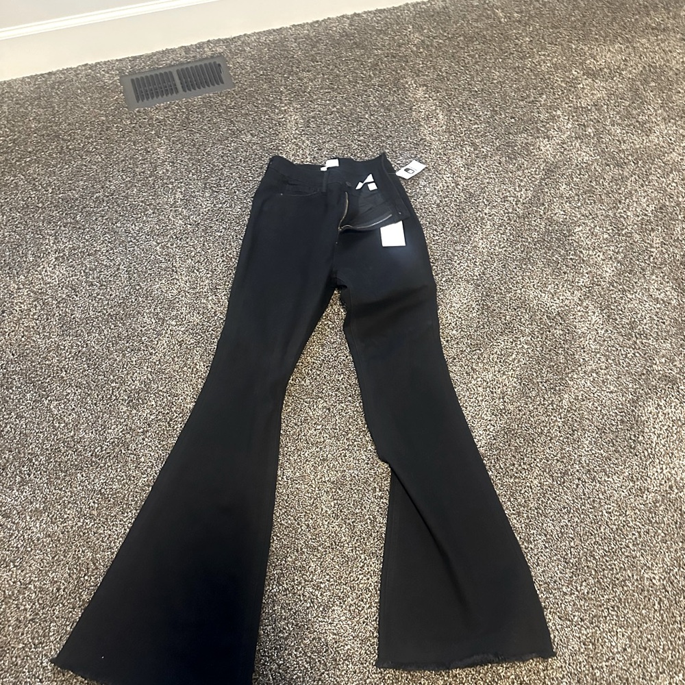 Brand new black Vervet Blue/Flying Monkey flare jeans